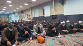 مراسم سوگواری ایام فاطمیه مرکز علمی کاربردی نیروی انتظامی در حسینه سنندج برگزار شد