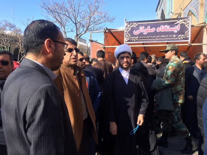 مراسم عزاداری و گرامیداشت یاد شهید سردار حاج قاسم سلیمانی در مسجد جامع سنندج برگزار شد