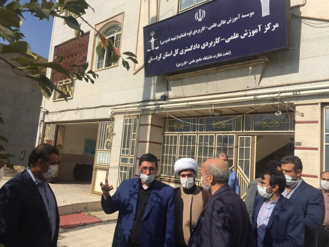 بازدید دکتر امید رئیس دانشگاه جامع علمی کاربردی کشور از ۲ مرکز علمی کاربردی استان کردستان