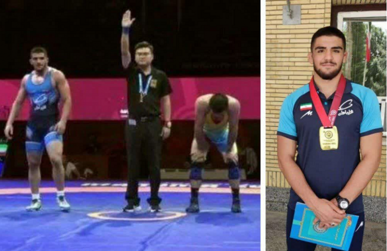 قهرمانی دانشجوی مرکزعلمی کاربردی سقز در مسابقات بین المللی کشتی جام روسیه