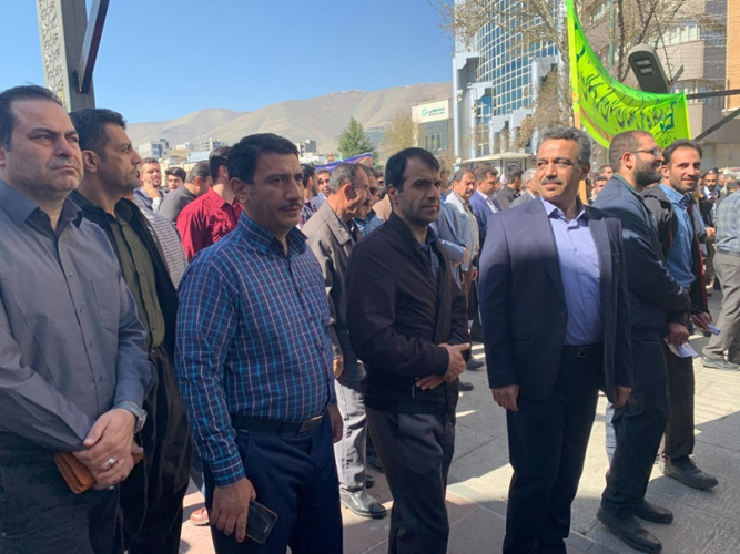 حضور مجموعه کارکنان دانشگاه جامع علمی کاربردی استان کردستان در راهپیمایی روز قدس